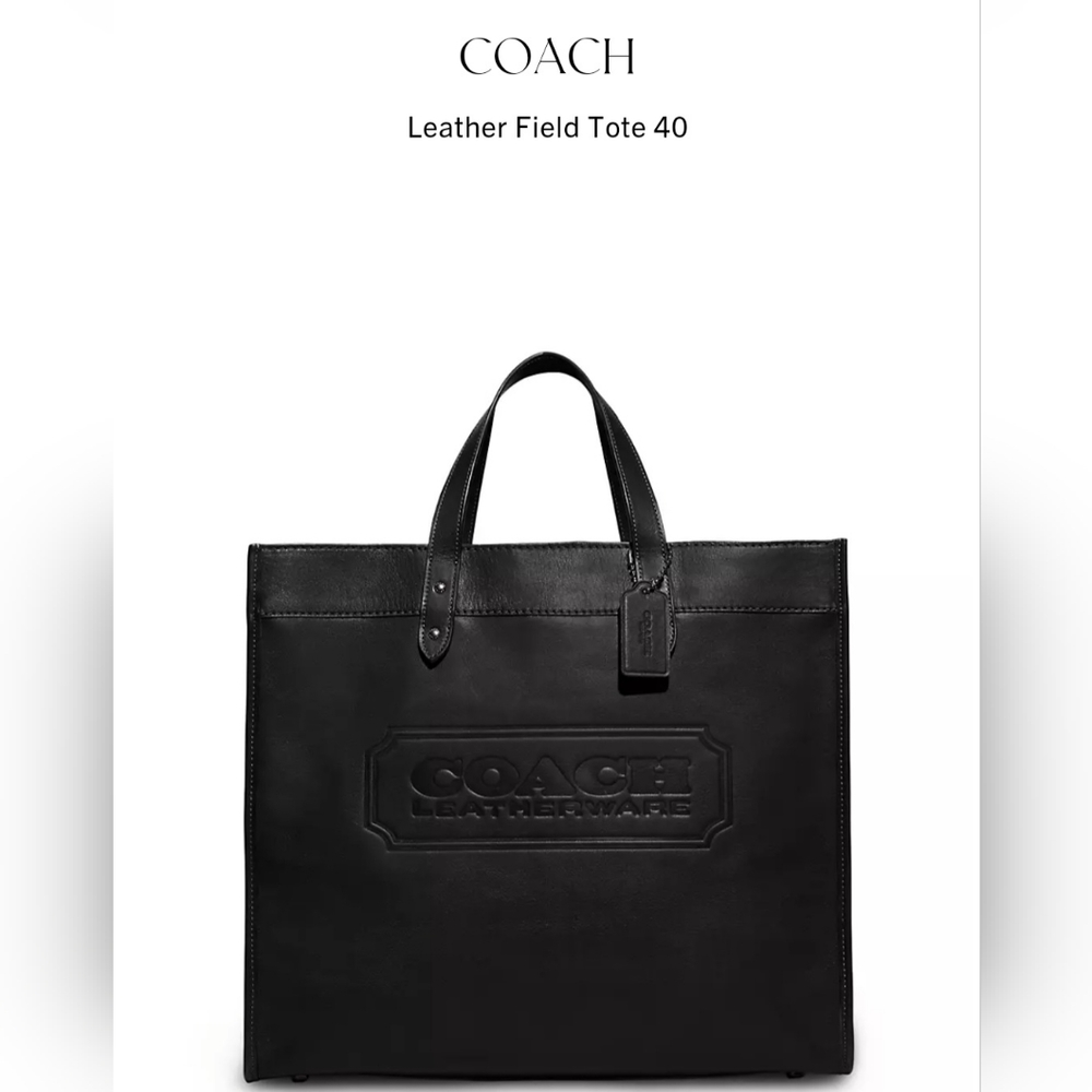 Coach Field 40 Leather Tote